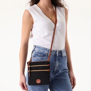 Dooney & Bourke Nylon North South Triple Zip Crossbody Bag
